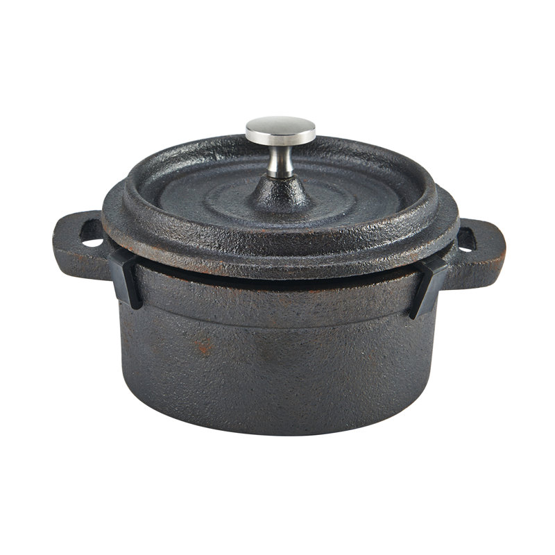 Lifetime Brands PreSeasoned Cast Iron Stock Pot with Lid Wayfair